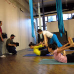 Filming Aerial Yoga